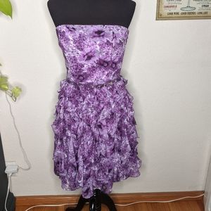 White House Black Market ruffled spring dress